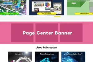 Page center banner ad in the Official Website