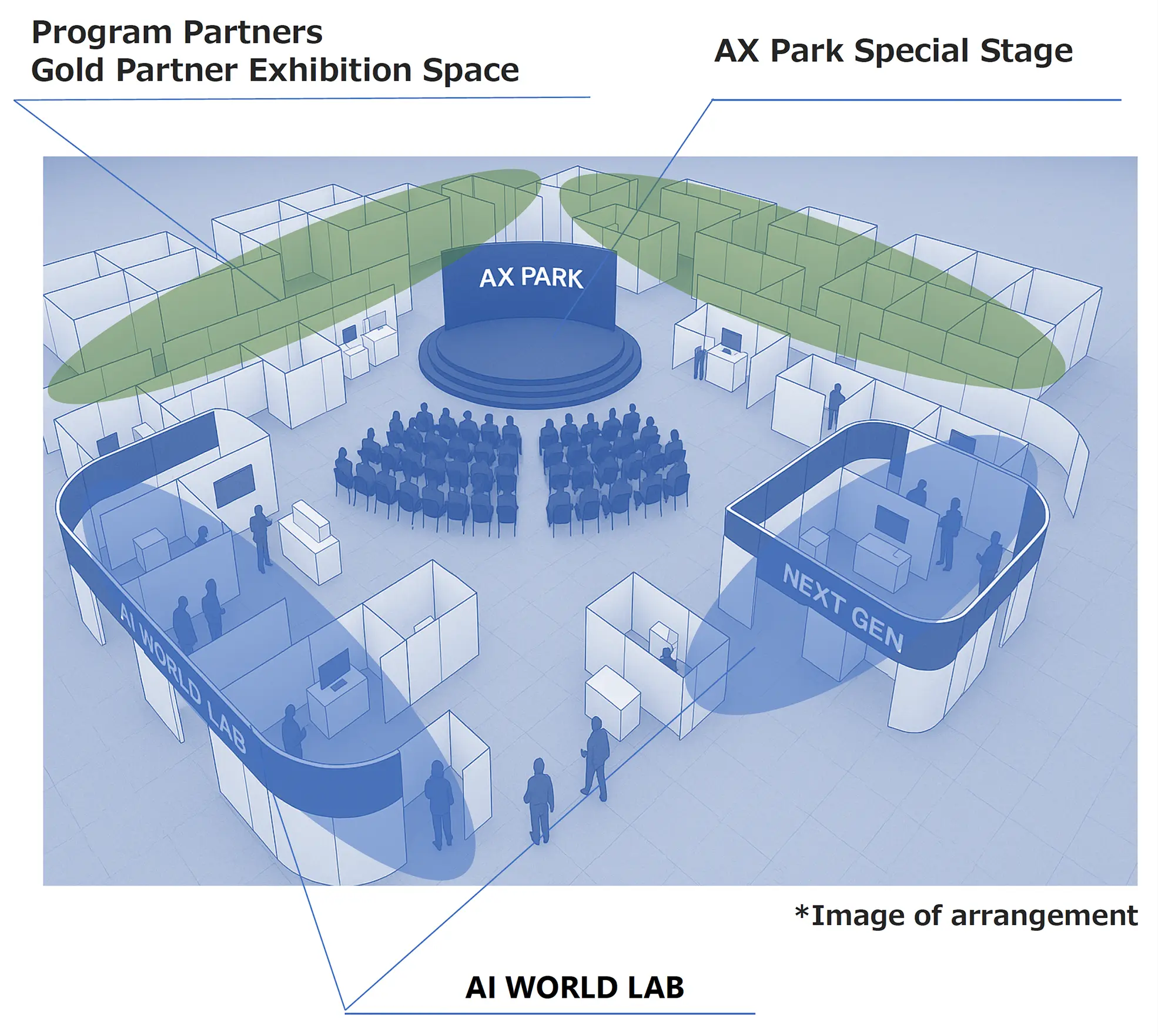 Image of AI World Lab exhibition space