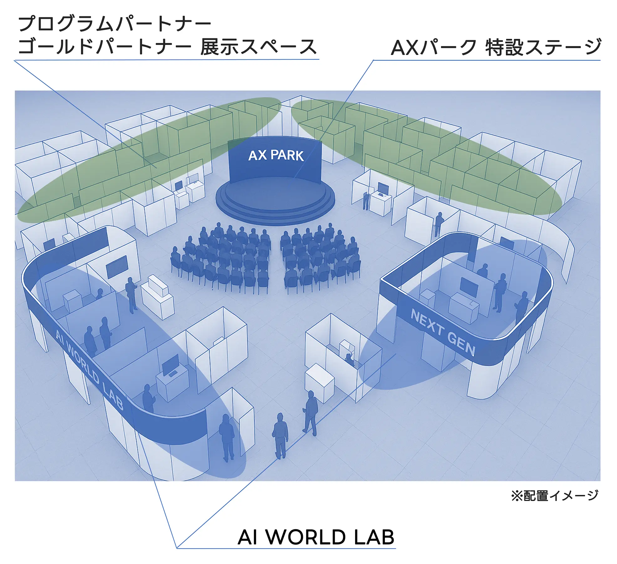 AI World Lab展示スペースのイメージ画像